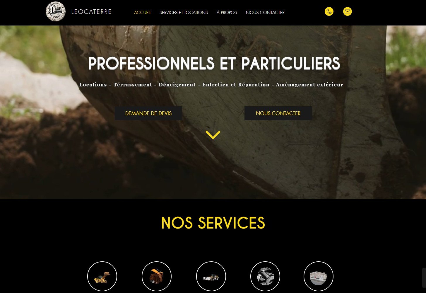 Aperçu du site Léocaterre
