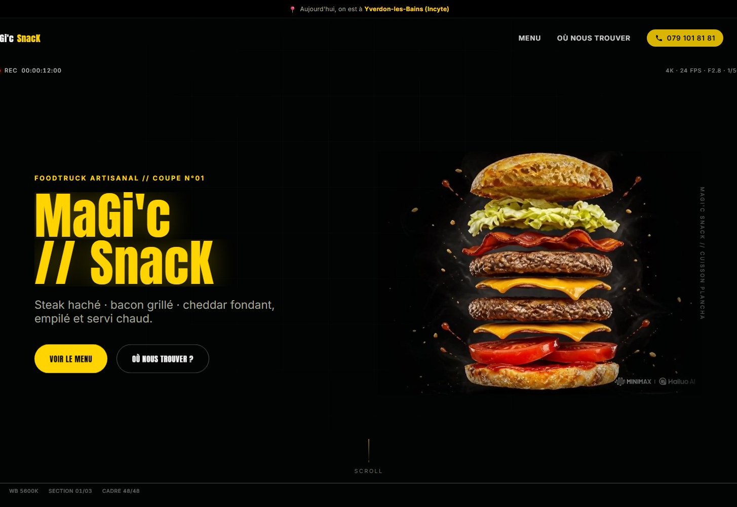 Aperçu du site MaGi'c SnacK